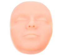 ELAYARD Cabeza Maniquí Silicona Piel Sintética para Práctica Facial 1 Unidad Tamaño Natural Piezas Extraíbles Ojos Labios y Maquillaje Profesional