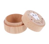 ELAYARD Caja De Madera para Guardar Dientes De Leche Bonito Recuerdo para Soporte De Colección para Primer Diente para Ahorrar Memorias