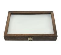 ELAYARD Caja de Muestras para Insectos de Madera de Pino 31X22X4 CM con Tapete para Pins Vitrina de Especímenes con Tapa Acrílica Transparente Adecuado para Exhibición y