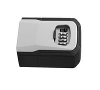 ELAYARD Caja de Seguridad para Llaves de Exterior con Combinación Caja Fuerte Mural Metálica Gris Almacenamiento Seguro con Capacidad para Varias Llaves y Mecanismo de Bola de Acero