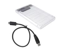 ELAYARD Caja Externa para Disco Duro SSD de USB Transparente sin Necesidad de Herramientas Compatible Soporte para Intercambio Caliente y Transferencia Rápida de Datos