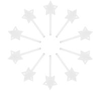 ELAYARD Caja Pequeña Transparente para Dulces Diseño de Estrella y Varita Mágica 10 Piezas Recipiente Decorativo para Fiestas Navideñas Almacenamiento Versátil para Golosinas y Regalos