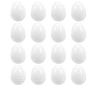 ELAYARD Cajas de Obsequio Huevo de Pascua de Plástico Hueco de 8 Cm, Pack 16 Unidades, Caja de Dulces para Manualidades y Decoración Festiva, Cáscara de Huevo Que Se Puede Abrir