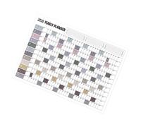 ELAYARD Calendario Anual de Pared Grande con Planificador Mensual Simple Espaciosa para Organización Familiar y Oficina Decoración