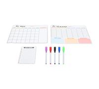 ELAYARD Calendario Magnético Nevera Pizarra Blanca Borrable Tablero Planificador Diario Imanes Pet para Notas y Listas Organizador Hogar Oficina