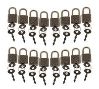 ELAYARD Candado Pequeño Vintage de Aleación de Zinc con Llave 20 Piezas en Color Bronce Antiguo Mini Candado Antirrobo Decorativo para Joyeros Agendas Maletas y Muebles