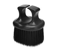 ELAYARD Cepillo para Barba y Cabello de Hombre con Cerdas Suaves Diseño Ergonómico con Anillo para Dedo Herramienta Práctica para Limpieza y Estilismo Resistente y Cómodo Color Negro