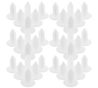 ELAYARD Clips para Techos de Automóviles de Nailon Blanco 8 MM 200 Piezas Sujetadores Aplicables para Paneles de Carrocería y Molduras Interiores Retenedores de Pasador de Empuje
