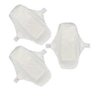 ELAYARD Compresas Lavables de Algodón Reutilizables para Mujer 3 Unidades de 24 CM con Capa y Bordes Transpirables Ideales para Embarazo y Posparto Protección contra Fugas Diaria