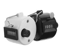 ELAYARD Contador de Mano Mecánico en Color Claro y Negro, 2 Unidades, Clicker de 4 Dígitos para Conteo Deportivo, Adecuado para Golf, Béisbol y Eventos Deportivos al Aire Libre