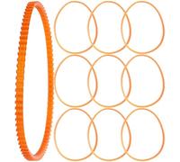 ELAYARD Correa Maquina de Coser Singer Ligera y Fácil de Instalar de Pu Naranja, Paquete de 10 Piezas Accesorios Ideales para Principiantes y Profesionales Costura