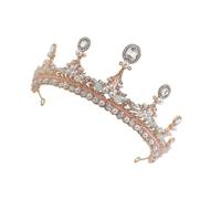 ELAYARD Crown Tiara Elegante con Rhinestones para Niñas Accesorio de Fiesta de Cumpleaños Diadema de Cristal Resistente y para Princesas