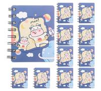 ELAYARD Cuaderno en Espiral Diseño de Vaca Tamaño Compacto 10 Unidades Cuaderno Multifunción para Estudiantes y Oficina Planificador Semanal Práctico y Portátil