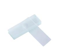 ELAYARD Cubreobjetos de Vidrio Óptico para Microscopio Juego de 12 Piezas Cuadradas Bordes Pulidos para Educación en Ciencias Biológicas y Laboratorio Escolar