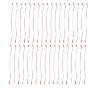 ELAYARD Cuerdas para Etiquetas de Precio de Algodón 1000 Unidades Cierre de Cordón Resistente Tamaño Mediano Rojo Fijadores para Ropa y Decoración Textil