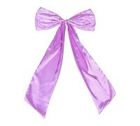 ELAYARD Decoración de Lazo Grande de Satén Morado para Boda y Fiesta, Lazo Festivo de Gran Tamaño para Pared y Colgante, Decoración Navideña y San Valentín, Guirnalda de Cortina Moño