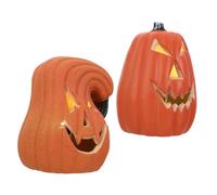 ELAYARD Decoración LED Halloween con Calabaza y Luces para Fiesta y Festival Batería Adornos para Interiores y Exteriores