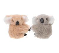 ELAYARD Decoración para Manija de Espejo Retrovisor de Motocicleta 2 Piezas Koala Pequeño en Colores Caqui y Gris Accesorios Decorativos para Moto Adornos Resistentes para Ciclismo al