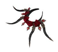 ELAYARD Diadema de Cuernos de Gótica Cosplay para Fiestas Halloween y Carnavales Accesorio de Cabeza para Disfraz Cabeza con Cuernos Maléfica Diseño Realista y Oscuro