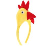 ELAYARD Diadema de Pollo de Felpa Diseño 3d, Accesorio Cabello para Mujeres y Niñas, Banda para Pelo de Cosplay Divertida para Fiestas, Cumpleaños y Festival, Tocado Ligero y Cómodo