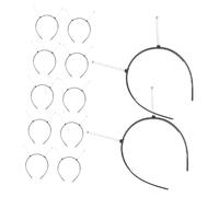 ELAYARD Diademas Resorte 12 Piezas Tamaño Estándar Accesorio Cabello Niñas Diy Elaboración Manualidades Para Cabello Fino Uso Diario y Disfraces