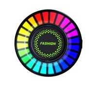 ELAYARD Difusor De Fragancia Para Coche Clip Ventilación, Lámpara Led Rgb Inteligente, Luz Ambiental De Aromaterapia Auto, Música Rítmica, Accesorios Interiores Para Vehículos