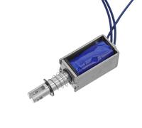 ELAYARD Electroimán Solenoide de Empuje y Tracción Dc 12v 2A Actuador Compacto Mecanismo de Émbolo Extensible Interruptor Eléctrico Industrial para Automatización y Maquinaria