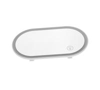 ELAYARD Espejo Visera Coche con LED Iluminación Brillante Espejo Cosmético Interior Antideslumbrante y Antigrietas Durable Abs y Vidrio para Maquillaje Automóvil