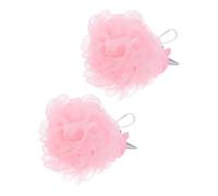 ELAYARD Esponjas Exfoliantes de Baño Unicornio para Niños Pequeños 2 Piezas Color Rosa Bola de Malla para Ducha Cuidado Corporal Piel Suave Segura y No Tóxica