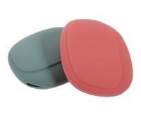 ELAYARD Estuche para Esponjas de Maquillaje de Silicona Soporte Portátil para Borlas y Polvos 2 Piezas Verde y Rojo Compacto y Ligero para Viajes y Uso Diario