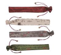 ELAYARD Estuches para Abanicos Plegables 4 Fundas Compactas de Tela, para Abanicos de 15.35 Pulgadas, Perfectos para Guardar y Transportar en Reuniones y Uso Diario