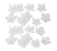 ELAYARD Figuras de Angelitos para Teléfono Móvil, Amuletos de Resina para Manualidades Diy, Mini Ángeles Decorativos, Materiales Creativos Resina, 40 Piezas Color Marfil Varios estilos