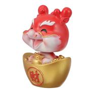 ELAYARD Figurita Dragón Bobblehead de Resina Sólida para Decoración Interior Coche y Hogar Diseño Único Resistente y Versátil Regalo para Inauguración y Año