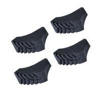 ELAYARD Funda Antideslizante para Punta de Bastón de Trekking, Protector de Goma Resistente al Desgaste, Compatible Bastones de 3 y 4 Secciones, 4 Unidades para Senderismo y Montañismo