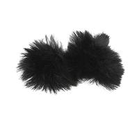 ELAYARD Funda de Felpa para Micrófono 2 Pcs Accesorio Profesional Antiviento Compatible Micrófonos de Uso Grabación y Transmisión Duradero y Resistente Color Negro