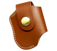 ELAYARD Funda para Encendedor de Cuero Auténtico Marrón, Resistente al Desgaste, Presilla para Cinturón, Ligera y Portátil, Estuche Protector, Adecuado para Uso Color Color Aleatorio