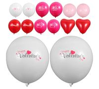 ELAYARD Globos de Látex para Decoración de Bodas y Día de San Valentín Set de 16 Piezas en Colores Variados Accesorios para Fotos Románticas y Ambiente Festivo en Salón Nupcial