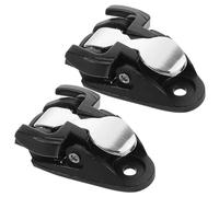 ELAYARD Hebillas de Repuesto para Patines en Línea 2 Unidades Cierre Ajustable Negro y Plateado Accesorios de Fijación Duraderos para Reparación y Mejora de Estabilidad en Patinaje