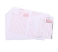 ELAYARD Hojas de Respuestas para Exámenes Administrativos de 100 Unidades 60 Hojas para Ensayo y 40 para Pruebas Papel Resistente a Arrugas para Práctica de Servicio Civil y Simulación