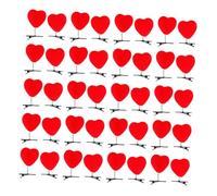 ELAYARD Horquillas Pelo de San Valentín 40 Piezas Pinzas Rojas Forma de Corazón Accesorio Ligero para Niñas y Mujeres Adecuado para Fiesta Fotos y Uso Diario