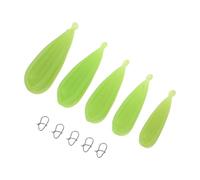 ELAYARD Juego de 5 Pesos para Práctica Señuelos, Tapones de PVC Suaves y Luminosos, 7-20 G, Entrenamiento de Precisión para Pesca Deportiva al Aire Libre