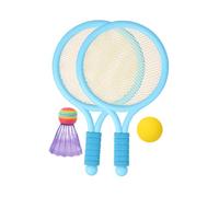 ELAYARD Juego de Bádminton 2 Raquetas Azules y 2 Balones, Material Seguro y Ligero, Mango Antideslizante, Kit Deportivo Portátil para Entrenamiento y Ocio al Aire Libre Color Aleatorio