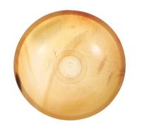 ELAYARD Juego de Herramientas para Raspar Gua Sha de Cuerno Natural, Cuenco Amarillo de 7,5 Cm, Tabla y Raspador Corporal Multifuncional para Masaje, Moldeador de Músculos y Terapia