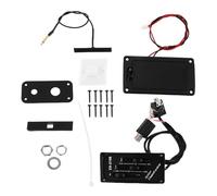 ELAYARD Juego de Pastilla Piezoeléctrica para Violín Varilla Negra Cable Blindado y Caja de Batería Accesorio para Violín Eléctrico Captación Precisa para Escenario y Estudio