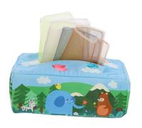 ELAYARD Juguete Caja Pañuelos Niña con Tela Sensorial Ejercicio de Dedos Colores y Animales para Bebés Meses Interactivo Seguro de Tela Resistente