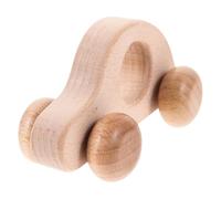 ELAYARD Juguete de Coche de Madera para Bebés, Cochecito de Empuje Agarre Manual, Modelo de Madera Maciza de Haya, Adecuado para Desarrollo Motor y Habilidades de Agarre en Pequeños