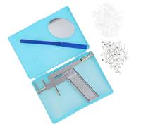 ELAYARD Kit Profesional de Perforación de Orejas Manual Herramienta Indolora de Acero Inoxidable Pendientes Perforadora para Orejas Nariz y Ombligo Fácil de Usar y Segura