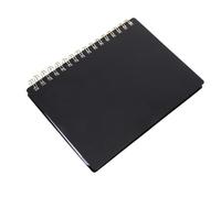 ELAYARD Libreta de Contraseñas A6 Negra con Encuadernación Espiral, Cuaderno de Bolsillo Pequeño con Pestañas Alfabéticas para Organizar Usuarios y Claves, Adecuado para Oficina y Hogar