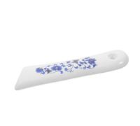 ELAYARD Mango de Cuchillo de Cerámica Floral de 6 Pulgadas para Cuchillos Chinos de Verduras y Frutas Empuñadura Ergonómica Azul Estampado Artístico Repuesto Chef en Cocina Doméstica