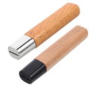 ELAYARD Mango de Cuchillo de Cocina de Madera de Palo de Rosa, Mango Octogonal Pequeño 1,5 Cm Diámetro, 2 Piezas de Repuesto para Reparación y Accesorios de Corte en Hogar y